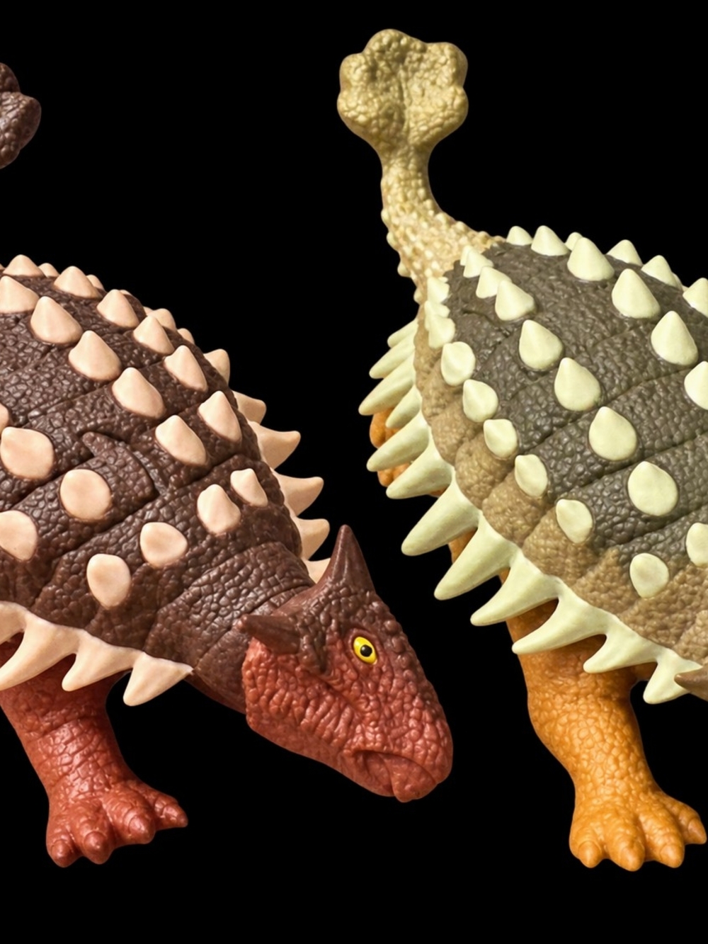 Jurassic World Ankylosaurus Lot of 2 Dino Rivals Roarivores Roar Strikers Mattel